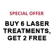 Buy 6 laser treatments, get 2 Free
